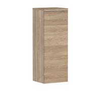 hansgrohe Xelu Q Armoire mi-haute, 400x350, 1 porte, charnières à droite, 2 étagères en verre, 54133700, Couleur: Meuble chÃªne naturel/poignÃ©e blanc mat