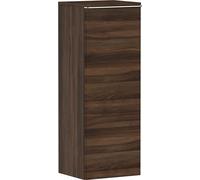 Hansgrohe Xelu Q Armoire mi-Haute, 400x350, 1 Porte, charnières à Droite, 2 étagères en Verre, 54134000, Couleur: Noyer foncé