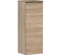 Hansgrohe Xelu Q Armoire mi-Haute, 400x350, 1 Porte, charnières à Gauche, 2 étagères en Verre, 54129670, Couleur: chêne Naturel