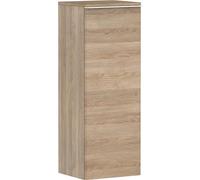 Hansgrohe Xelu Q Armoire mi-Haute, 400x350, 1 Porte, charnières à Gauche, 2 étagères en Verre, 54129700, Couleur: chêne Naturel