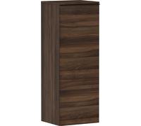 Hansgrohe Xelu Q Armoire mi-Haute, 400x350, 1 Porte, charnières à Gauche, 2 étagères en Verre, 54130670, Couleur: Noyer foncé