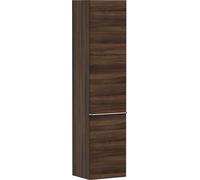 Hansgrohe Xelu Q Armoire mi-Haute, 400x350x1650, 2 Portes, charnières à Droite, 3 étagères en Verre, 54142000, Couleur: Noyer foncé