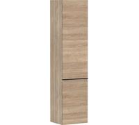 Hansgrohe Xelu Q Armoire mi-Haute, 400x350x1650, 2 Portes, charnières à Droite, 3 étagères en Verre, 54141670, Couleur: chêne Naturel