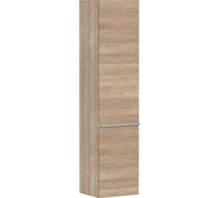 Hansgrohe Xelu Q Armoire mi-Haute, 400x350x1650, 2 Portes, charnières à Droite, 3 étagères en Verre, 54141000, Couleur: chêne Naturel
