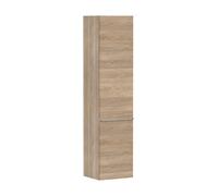 Hansgrohe Armoire Xelu Q 40×37×165 cm 2 portes, charnières à gauche, 3 étagères verre, chêne naturel