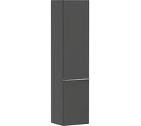 Hansgrohe Xelu Q Armoire mi-Haute, 400x350x1650, 2 Portes, charnières à Gauche, 3 étagères en Verre, 54136000, Couleur: Gris Diamant Mat