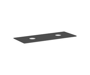 Hansgrohe Xelu Q - Comptoir pour lavabo, 136x55 cm, 2 découpes, gris mat 54118910