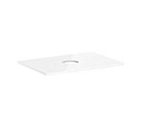 hansgrohe Xelu Q console 54113050 780 x 550 mm, découpe au milieu, vasque à poser sans trou pour robinetterie, blanc brillant