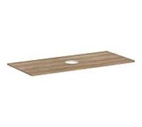 hansgrohe Xelu Q console 54115230 1180 x 550 mm, découpe au milieu, vasque à poser sans trou pour robinetterie, chêne naturel