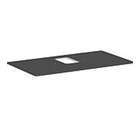hansgrohe Xelu Q console 54121910 980 x 550 mm, découpe au milieu, vasque à poser avec trou pour robinetterie, gris diamant mat