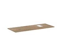Hansgrohe Plan de toilette Xelu Q 136 x 55 cm Chêne naturel, découpe à droite (54124230)