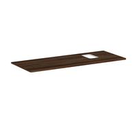 hansgrohe Xelu Q Console avec découpe à droite, 1360x550, pour vasque à poser, avec trou pour robinet, 54124630, Couleur: Noyer Foncé Foncé