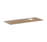 hansgrohe Xelu Q console 54124230 1360 x 550 mm, découpe à droite, vasque à poser avec trou pour robinetterie, chêne naturel