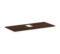 hansgrohe Xelu Q Console avec découpe au centre, 1180x550, pour vasque à poser, avec trou pour robinet, 54122630, Couleur: Noyer Foncé Foncé
