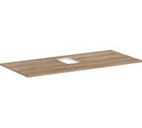 hansgrohe Xelu Q Console avec découpe au centre, 1180x550, pour vasque à poser, avec trou pour robinet, 54122230, Couleur: Chêne nature