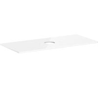 hansgrohe Xelu Q console 54115050 1180 x 550 mm, découpe au milieu, vasque à poser sans trou pour robinetterie, blanc brillant