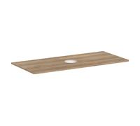 hansgrohe Xelu Q console 54115230 1180 x 550 mm, découpe au milieu, vasque à poser sans trou pour robinetterie, chêne naturel
