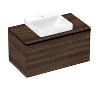 hansgrohe Xelu Q console 54095630 980 x 550 mm, découpe 500 x 480 mm, noyer foncé