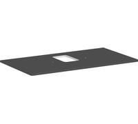 hansgrohe Xelu Q console 54121910 980 x 550 mm, découpe au milieu, vasque à poser avec trou pour robinetterie, gris diamant mat