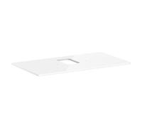 Hansgrohe Console Xelu Q 98×55 cm découpe centrale pour vasque blanc brillant 54121050