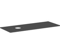 hansgrohe Xelu Q Console avec découpe ronde à gauche, 1360x550, pour vasque à poser, sans trou pour robinet, 54116910, Couleur: Gris diamant mat