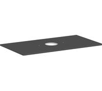 hansgrohe Xelu Q Console avec découpe ronde au centre, 980x550, pour vasque à poser, sans trou pour robinet, 54114910, Couleur: Gris diamant mat