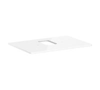 Hansgrohe Console Xelu Q 78×55 cm découpe centrale pour vasque, trou pour robinet, blanc 54120050