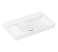hansgrohe Xelu Q lavabo 61032450 800x480mm, étagère à gauche, sans trou pour robinetterie/trop-plein, SmartClean, blanc
