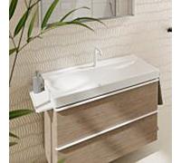 hansgrohe Xelu Q Lavabo 61036450 100 x 48 cm, avec trou pour robinet, sans trop-plein, SmartClean, blanc