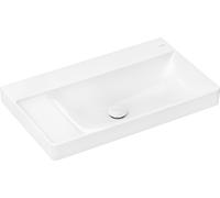 Hansgrohe Lavabo Xelu Q 80x48 cm tablette à gauche sans perçage ni trop-plein avec vidage blanc