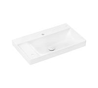 hansgrohe Xelu Q lavabo, 2 trous pour robinet, avec tablette, avec vidage, sans trop-plein, 800x480mm, blanc, 61031450, Couleur: Blanc/tablette à gauche