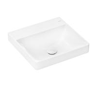 hansgrohe Xelu Q lave-mains, garniture de vidage, grilles en céramique, blanc, 61013450, Couleur: Blanc/sans robinetterie