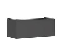 hansgrohe Xelu Q meuble sous-lavabo, 1180x550, 1 tiroir, pour consoles avec vasque à poser, poli, 54063700, Couleur: Meuble gris diamant mat/poignÃ©e blanc mat