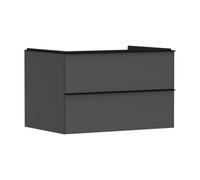 hansgrohe Xelu Q meuble sous-vasque 54075670 780x485x550mm, 2 tiroirs, gris diamant mat, noir mat