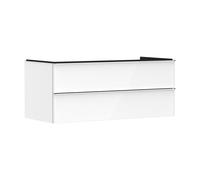 hansgrohe Xelu Q meuble sous-vasque 54082000 1180x485x550mm, 2 tiroirs, blanc brillant, chromé