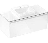 hansgrohe Xelu Q meuble sous-lavabo, 1180x550, 1 tiroir, pour consoles avec vasque à poser, poli, 54062700