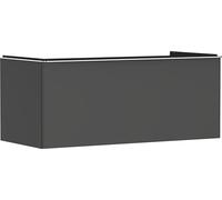 Hansgrohe Xelu Q Meuble sous-lavabo, 1180x550, 1 tiroir, pour Consoles avec Vasque à Poser, Poli, 54063000, Couleur: Meuble Gris Diamant Mat/poignée Chrome