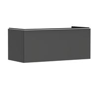 hansgrohe Xelu Q meuble sous-lavabo, 1180x550, 1 tiroir, pour consoles avec vasque à poser, poli, 54063700, Couleur: Meuble gris diamant mat/poignÃ©e blanc mat