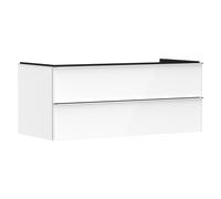 hansgrohe Xelu Q meuble sous-vasque 54082000 1180x485x550mm, 2 tiroirs, blanc brillant, chromé