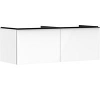 hansgrohe Xelu Q Meuble sous-lavabo, 1360x550, 2 tiroirs, pour console avec vasque à poser, poli, 54066670