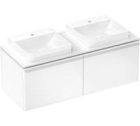hansgrohe Xelu Q Meuble sous-lavabo, 1360x550, 2 tiroirs, pour console avec vasque à poser, poli, 54066700