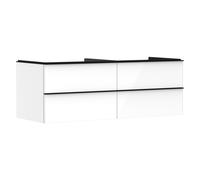 hansgrohe Xelu Q Meuble sous-lavabo, 1360x550, 4 tiroirs, pour vasques à poser, sans découpe de siphon, 54086670