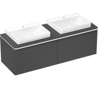 hansgrohe Xelu Q Meuble sous-lavabo, 1560x550, 2 tiroirs, pour console avec vasque à poser, poli, 54071700