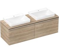 hansgrohe Xelu Q Meuble sous-lavabo, 1560x550, 2 tiroirs, pour console avec vasque à poser, poli, 54072000