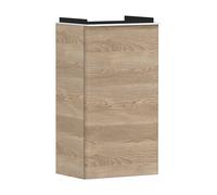 hansgrohe Xelu Q Meuble sous-lavabo, 340x245 pour lave-mains, 1 porte, charnières à droite, 54017700, Couleur: Meuble chÃªne naturel/poignÃ©e blanc mat