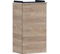 Hansgrohe Xelu Q Meuble sous-lavabo, 340x245 pour Lave-Mains, 1 Porte, charnières à Gauche, 54013000, Couleur: Meuble chêne Naturel/poignée Chrome