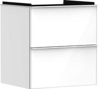 hansgrohe Xelu Q meuble sous-vasque 54023700 580x605x475mm, 2 tiroirs, blanc brillant, blanc mat