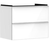 hansgrohe Xelu Q meuble sous-vasque 54027700 780x605x475mm, 2 tiroirs, blanc brillant, blanc mat
