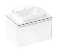 hansgrohe Xelu Q meuble sous-vasque 54054700 780x485x550mm, avec tiroir, blanc brillant, blanc mat