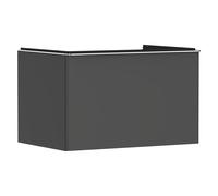 hansgrohe Xelu Q meuble sous-lavabo, 780x550, 1 tiroir, pour consoles avec vasque à poser, poli, 54055000, Couleur: Meuble gris diamant mat/poignÃ©e chrome